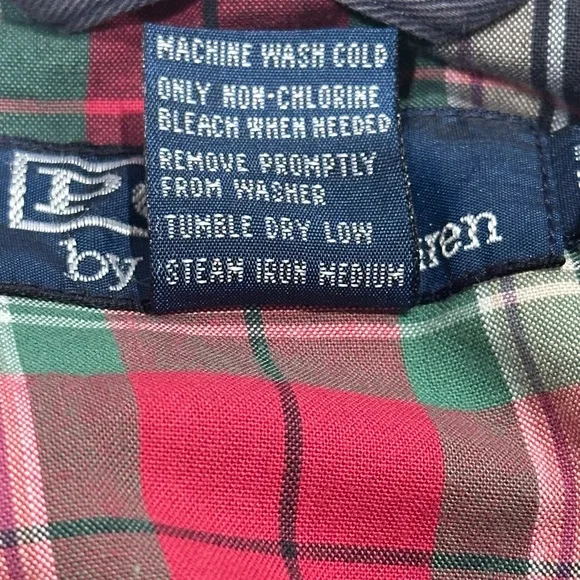 Vintage Polo Ralph Lauren Plaid Lined Harrington Jacket Blue Size 3LT Tall Lined - Picture 7 of 7